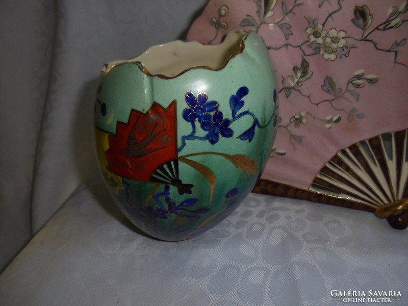 Nagyon különleges keleti porcelán kínáló/ dupla váza