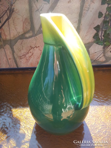 Art deco green jug