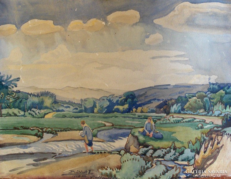József Balin's painting: from Vladivostok c.