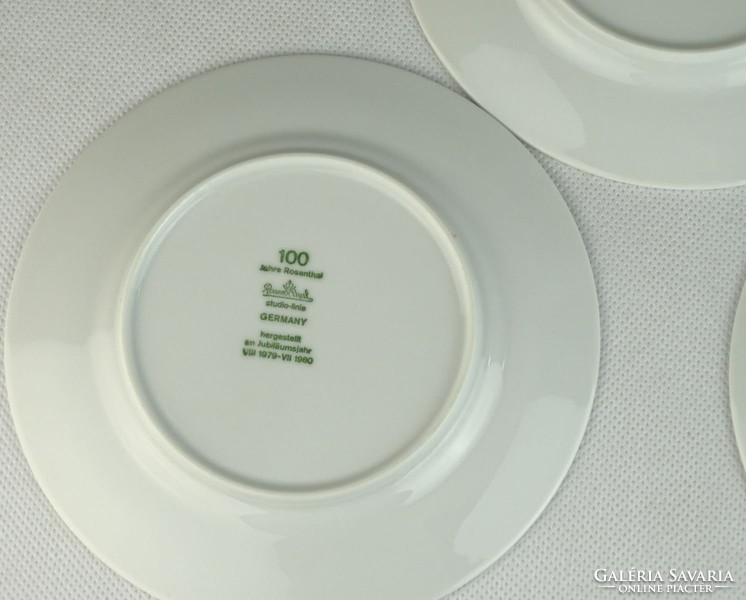 0L639 Rosenthal fehér porcelán tányér 3 darab