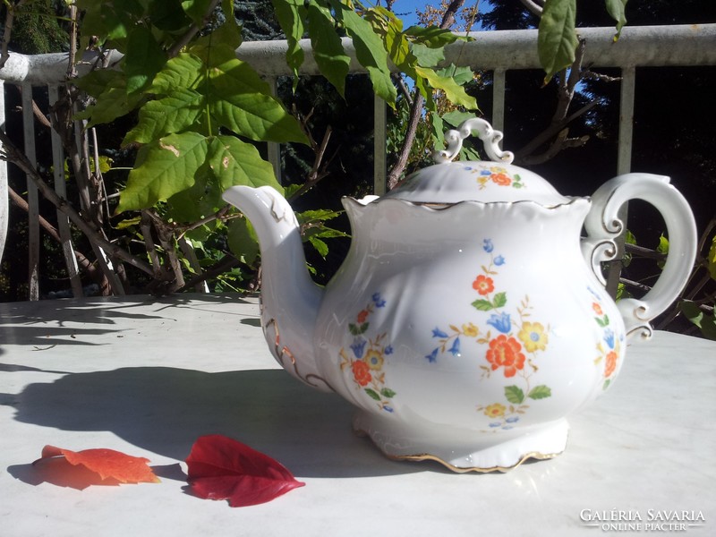 Zsolnay baroque tea spout