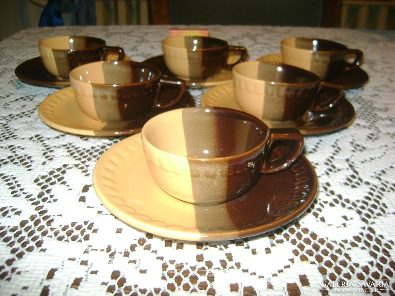 Pleasant color ceramic coffee set