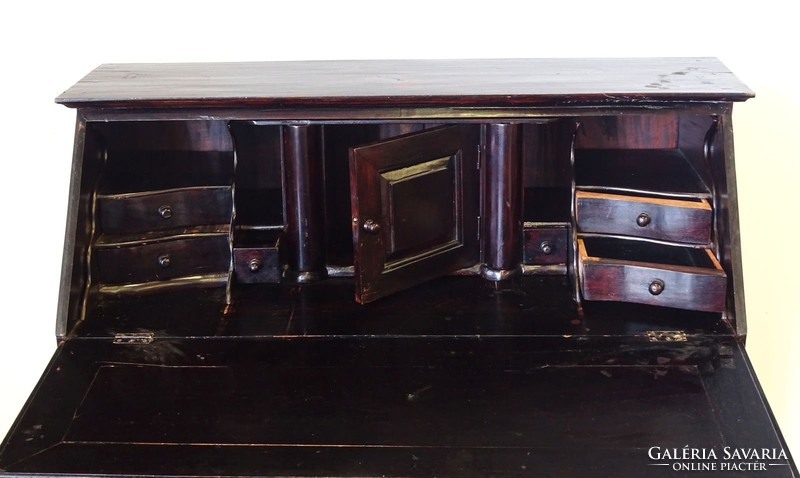 0M052 dark brown writing secretary style furniture
