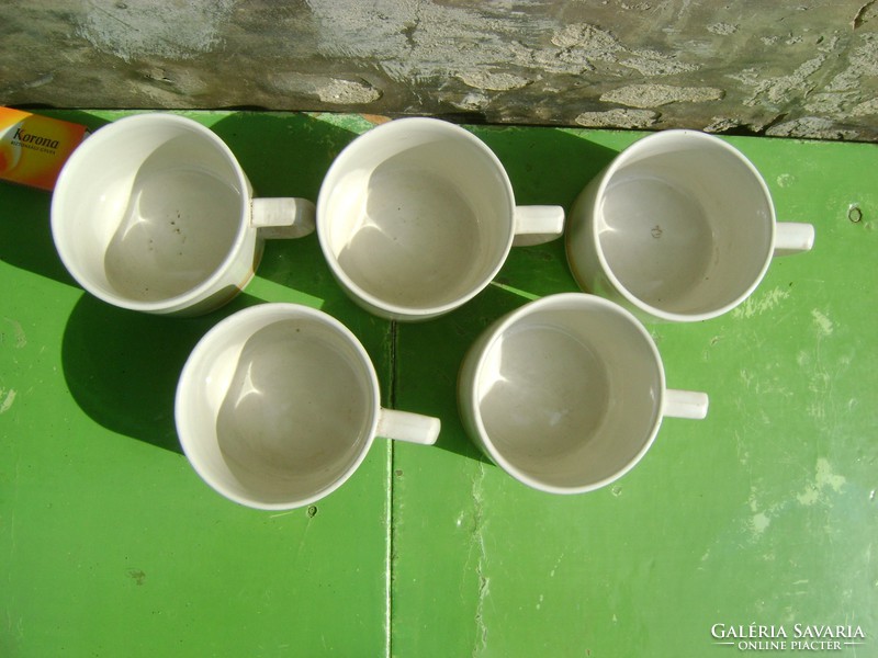 Five teacups together