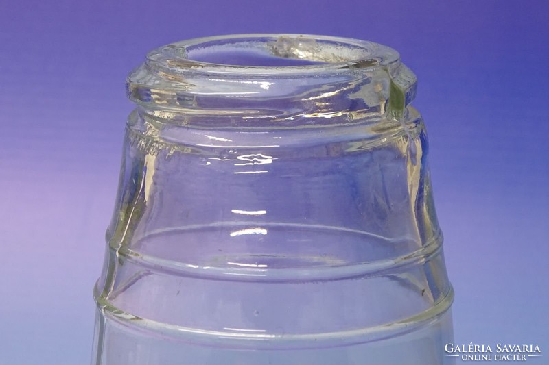 0M431 Régi mustáros üveg 10.5 cm