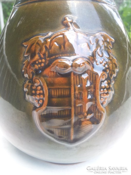Hungarian wine jug with coat of arms