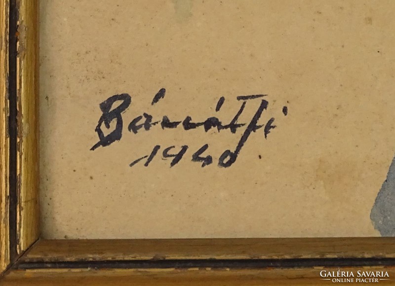 0M582 Bánnátfi jelzéssel : Kisfiú portré 1940