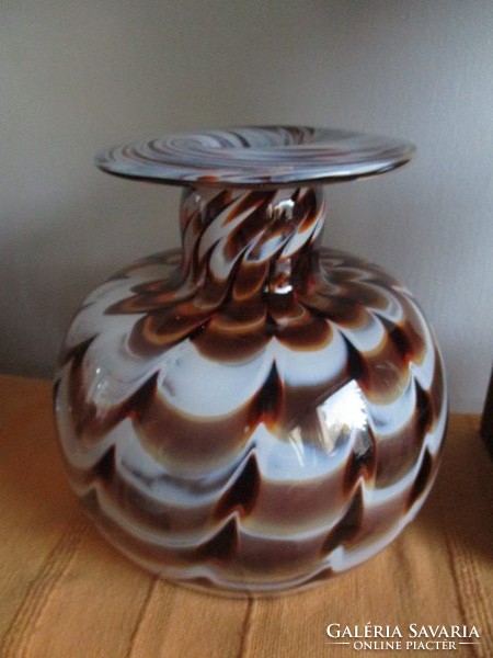 Csodálatos régi nagyméretű Murano üveg váza hibátlan állapotban