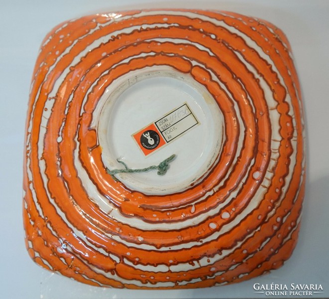 M33/42 orange ceramic bowl - 01789