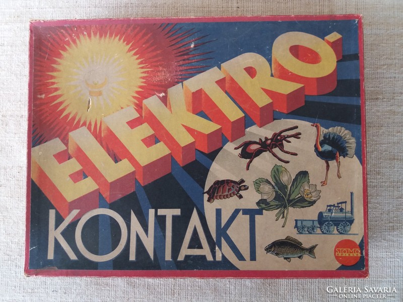 Régi Elektro-Kontakt_Stomo-Spiel  Német elemes játék