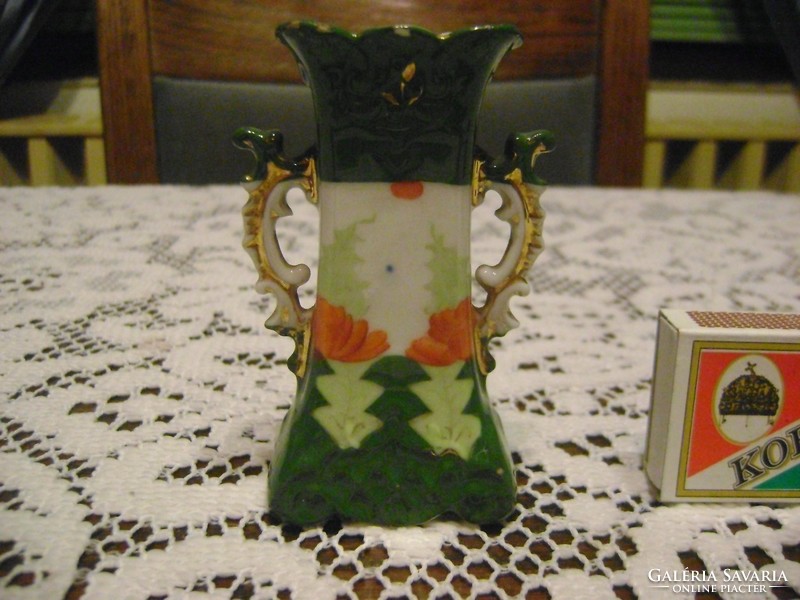 ANTIK porcelán ibolya váza