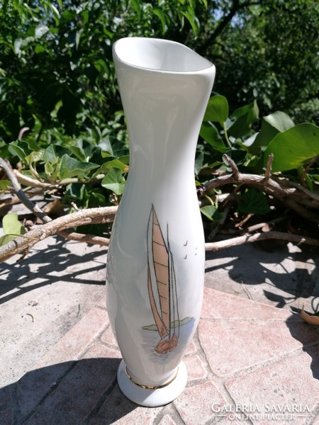 Balaton sailing commemorative vase