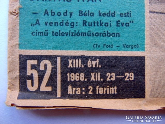 Rtv	1968	december	 RÉGI ÚJSÁG