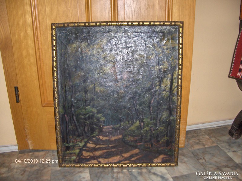 Gallery oil painting marked