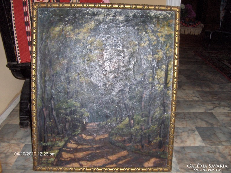 Gallery oil painting marked