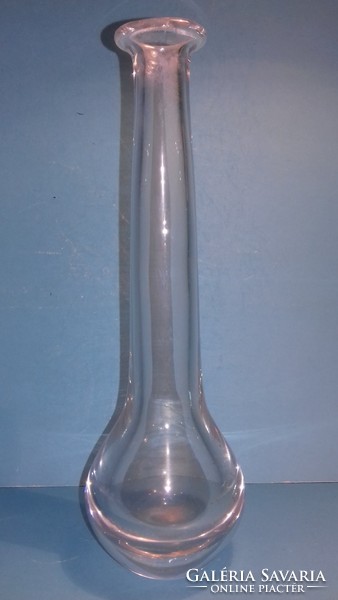 Vintage Orrefors kristály váza - Nils Landberg design 24,5 cm jelzett eredeti