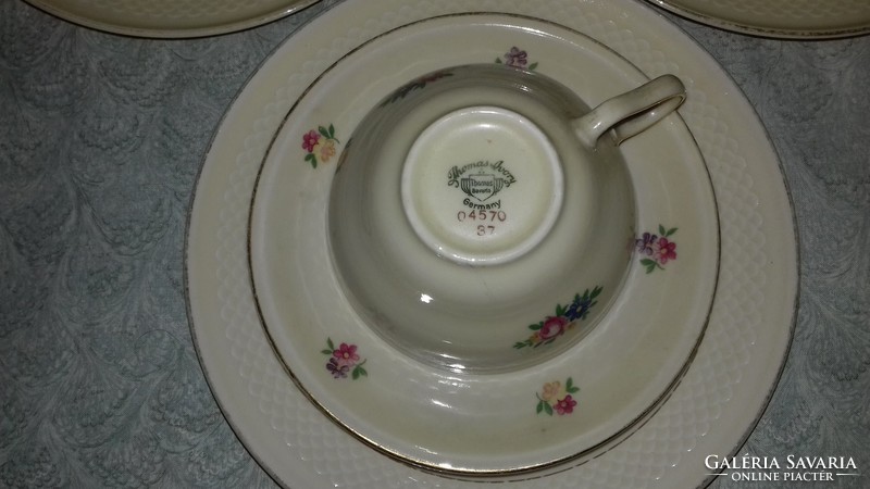 AJÁNLOM FIGYELMÉBE!!! Romantikus reggeliző készlet Thomas Ivory porcelán  csésze + tányérok