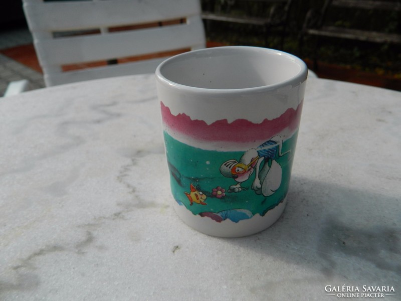 Diddle, the jumping mouse: porcelain cup, mug with a fairy tale pattern