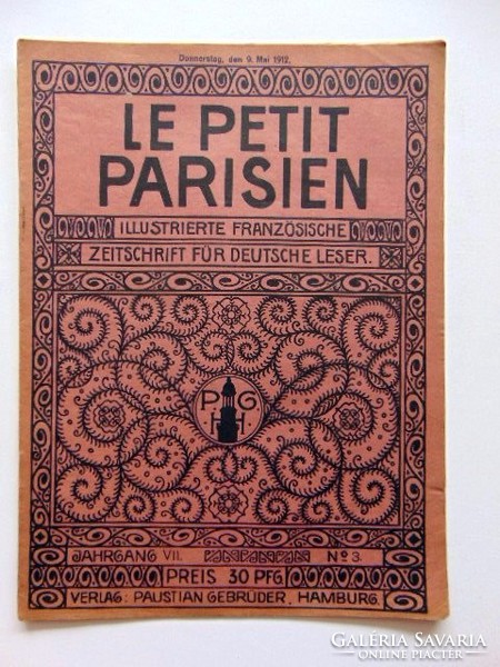 LE PETIT PARISIEN	1912	május		9		RÉGI ÚJSÁG	322