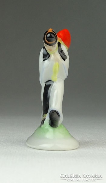 0P287 Antik mini Herendi porcelán figura