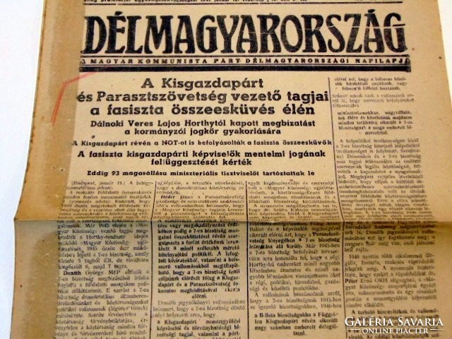 DÉLMAGYARORSZÁG	1947	január		12		RÉGI ÚJSÁG	1000