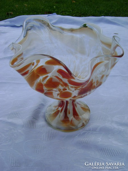Álomszép Muránói üvegből készült asztalközép kínáló