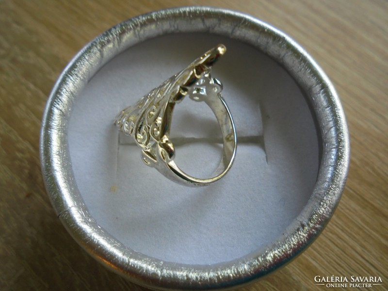 Nagyon mutatós ezüstözött gyűrű
