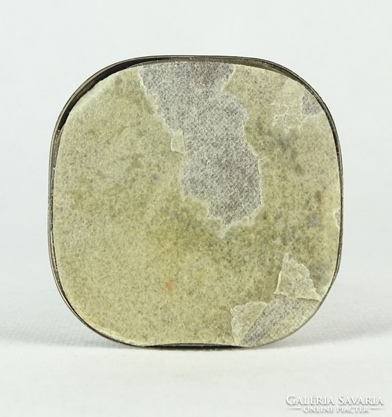 0P606 Elegáns krómozott fém szálváza 19 cm
