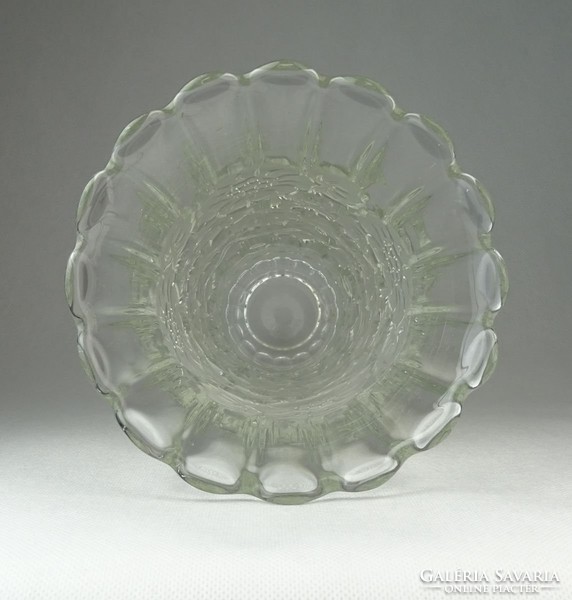 0P838 Nagyméretű üveg váza 26 cm