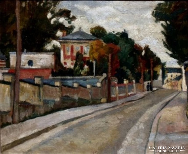 Francia vagy Magyar festő: Párizsi utca 1910-es évek