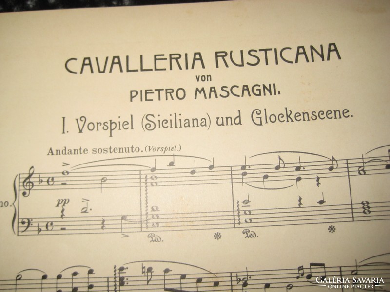 Music for all. Music for everyone, 1910 mascagni cavalléria ructicona