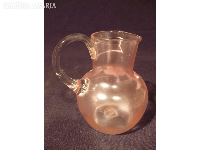 Y276 i2 Antik szakított üveg kancsó 1870