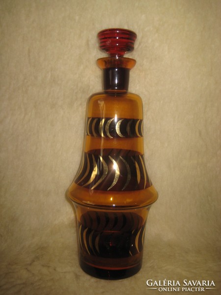 Likőrös üveg  a 60 as évekből  27 x 10 cm
