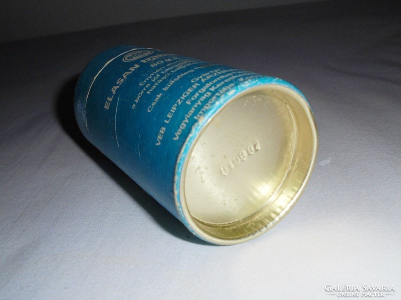 Retro ELASAN baba puder hintőpor papír doboz - Konsumex - Vegyianyag Kereskedelmi Vállalat - 1970-es