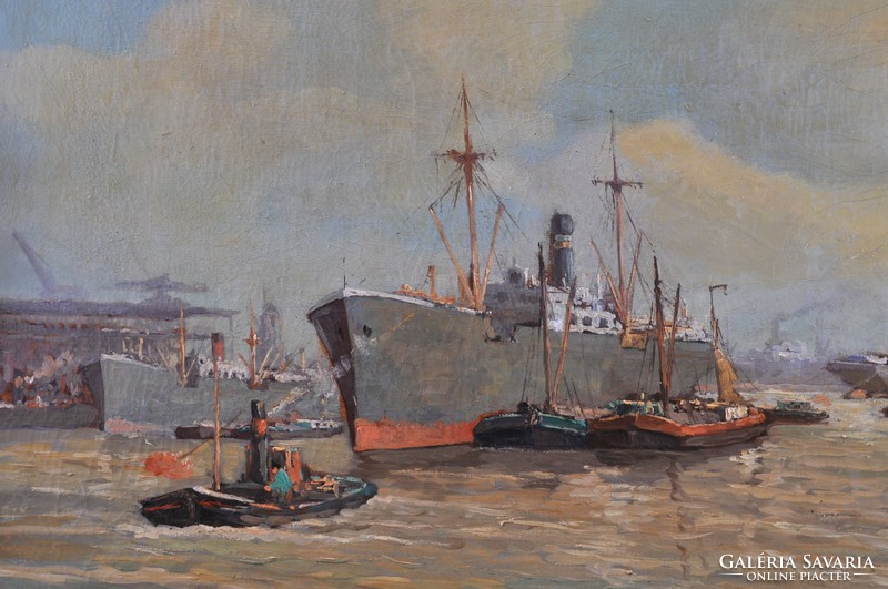 Hans Nansen jelzéssel : Holland kikötői látkép
