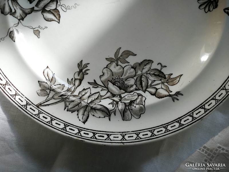 Antik, fajansz Wedgwood Clematis tányér