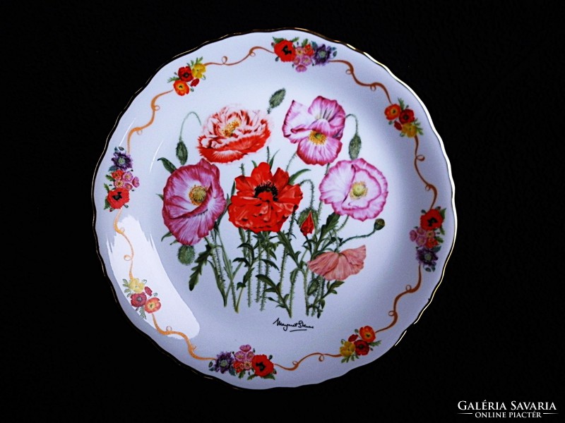 Romantic English wall decoration, porcelain wall plate