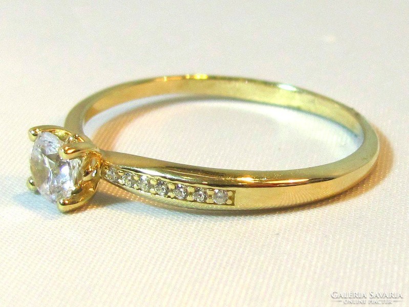 Női köves arany gyűrű(Kecs-Au69418)