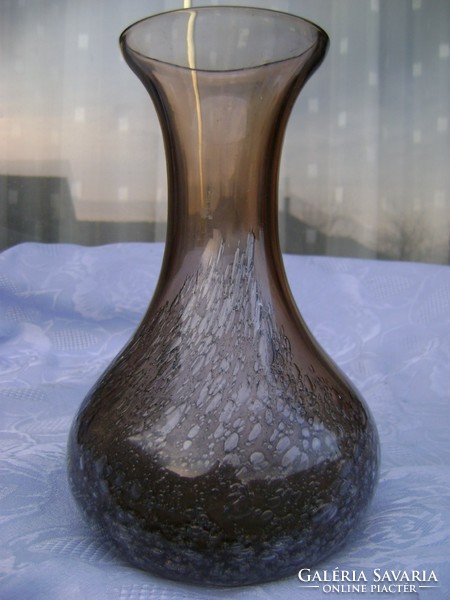 Muránoi egyedi buborék üveg váza hibátlan!!!