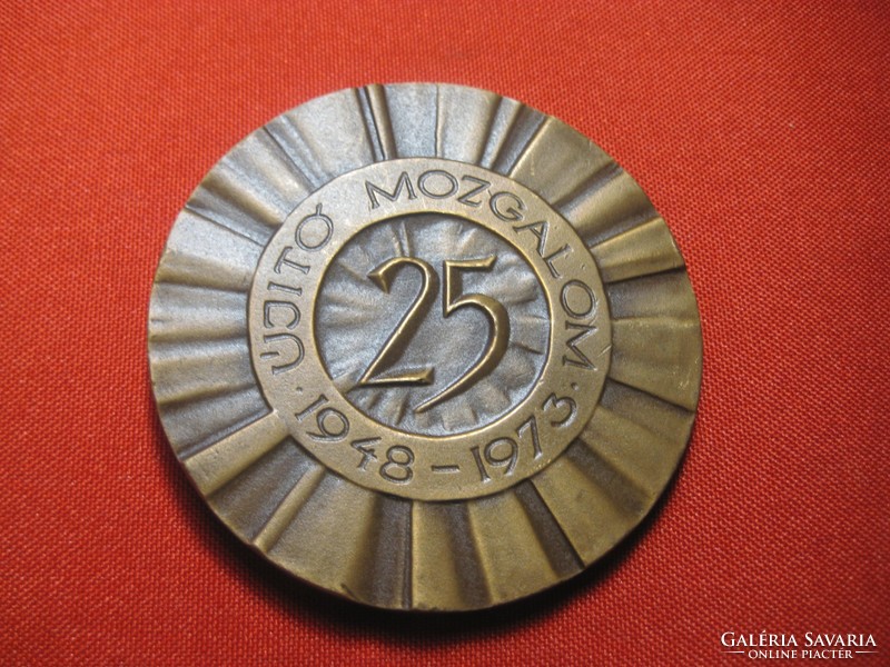 25 years of the innovative movement 1948-1973. Bronze memorial plaque in beautiful condition 60 mm