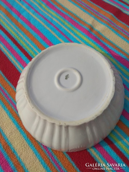 Zsolnay pajzspecsétes porcelán leveses/köretes tál