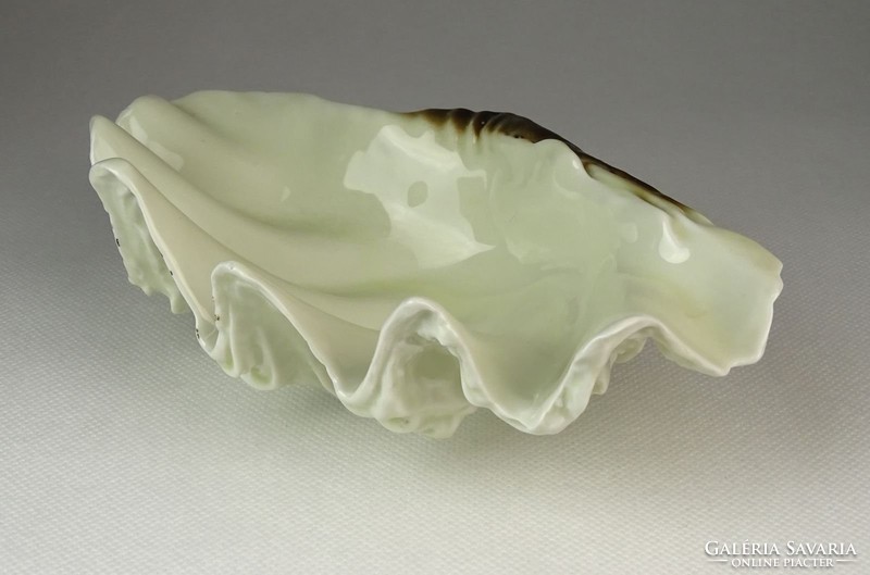 0Q268 Jelzett Hollóházi porcelán kagyló 19.5 cm
