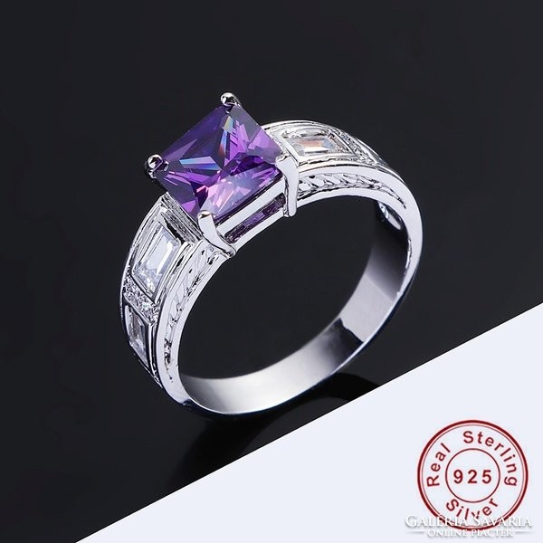 Purple stone ring size 7.5