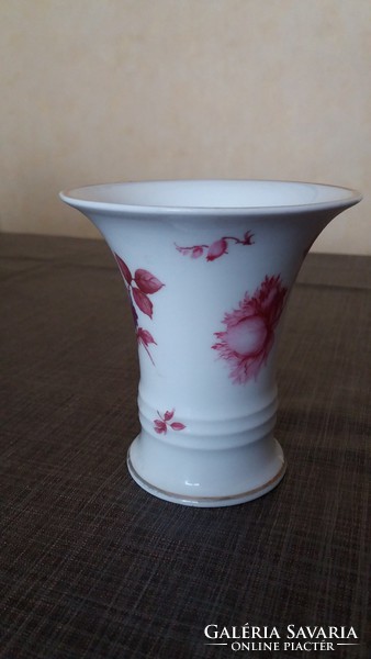 Rosenthal rose motif porcelain vase