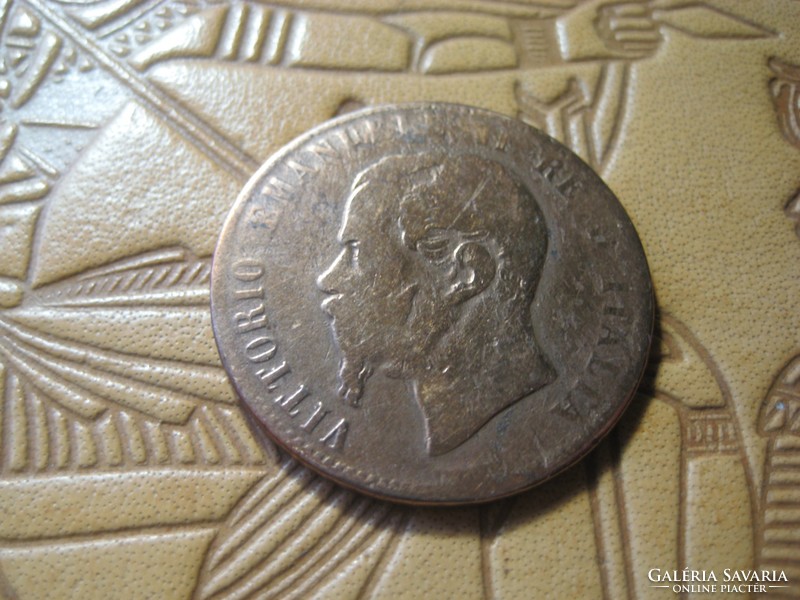 10  centesimi  1867 Vittorio Emanuel   2,9 mm