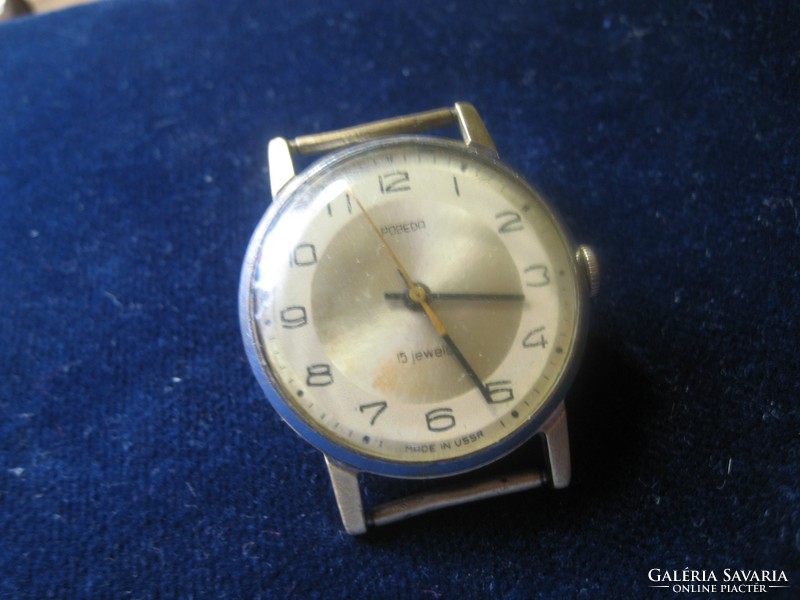 Popjeda 15 stone watch, inspected, cleaned 34 mm