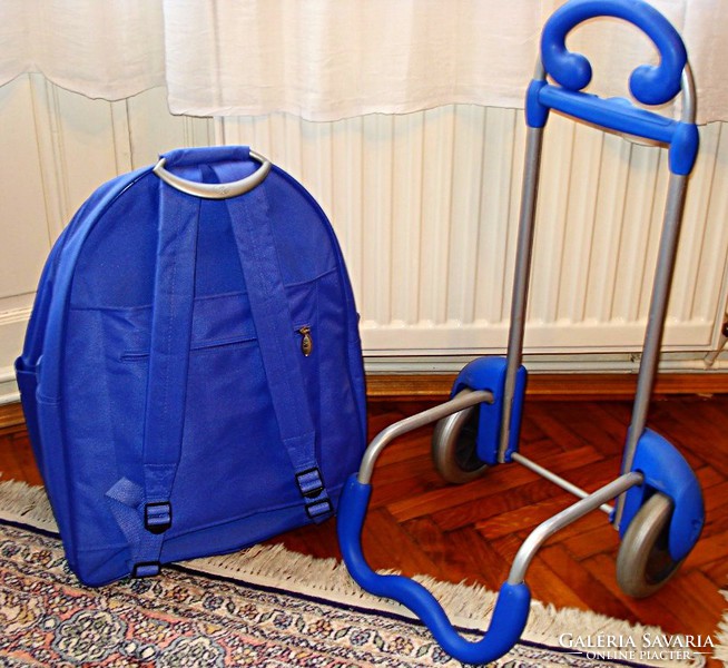 Wheeled shopping bag with aluminum frame / trolley /