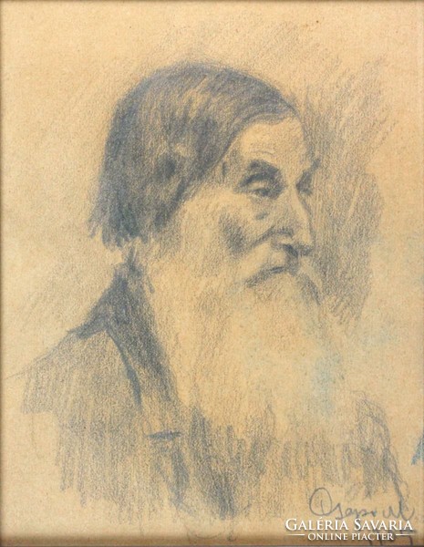 Csapó M. jelzéssel : Férfi portré 1905