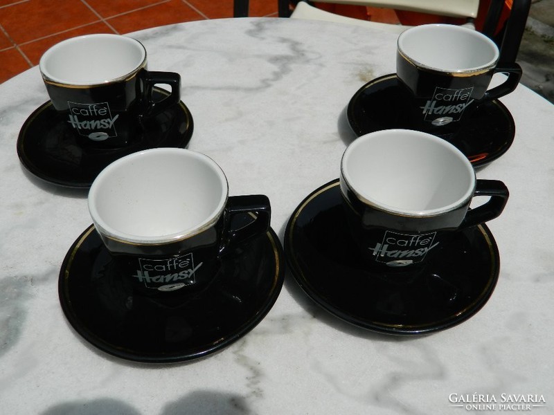 ACF cups & saucers>  8 részes /4sz./ olasz kávés készlet