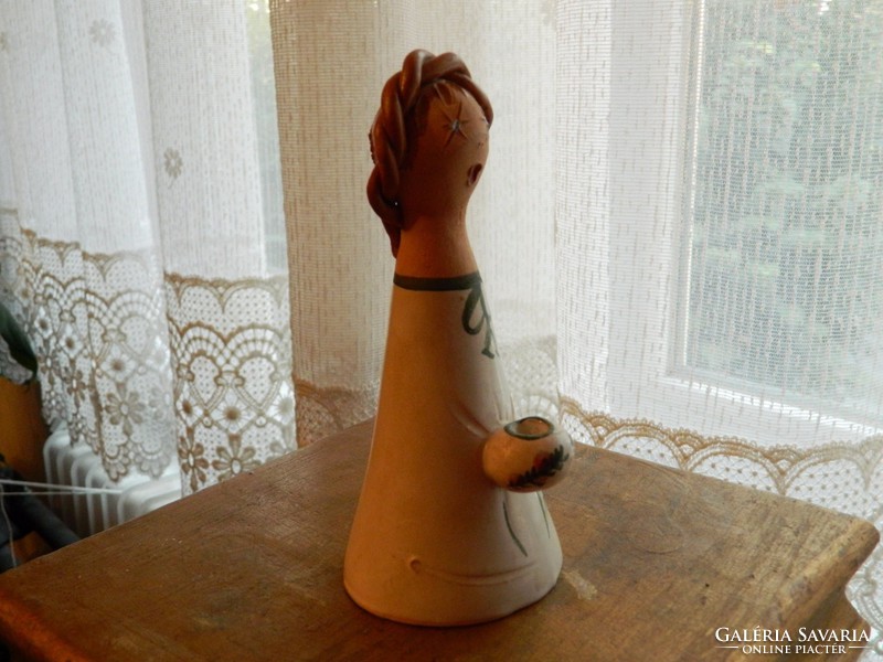 Győrbíró enikő ceramics: girl - candlestick